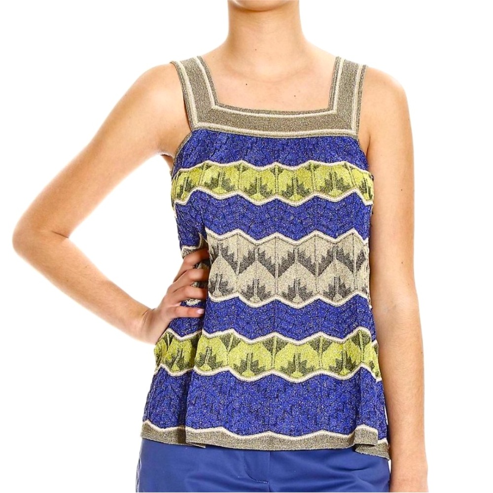 Missoni authentic designer metallic sleeveless sweater.  Size 40 or Small.